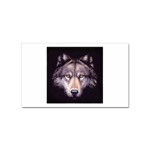 wolf Sticker Rectangular (10 pack) from ArtsNow.com Front