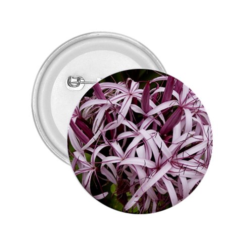 purple flowers 2.25  Button from ArtsNow.com Front