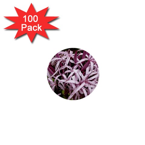 purple flowers 1  Mini Button (100 pack)  from ArtsNow.com Front