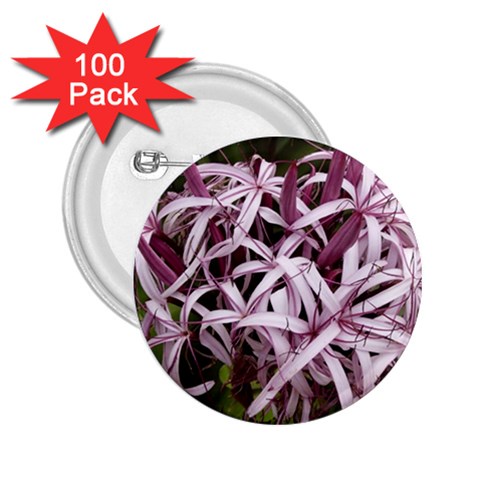 purple flowers 2.25  Button (100 pack) from ArtsNow.com Front