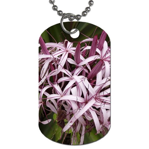 purple flowers Dog Tag (One Side) from ArtsNow.com Front