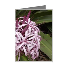 purple flowers Mini Greeting Card from ArtsNow.com Left