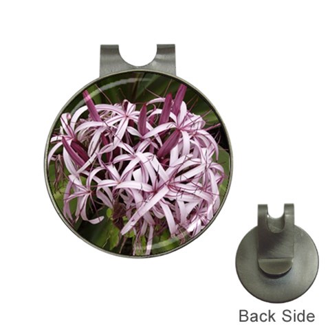 purple flowers Golf Ball Marker Hat Clip from ArtsNow.com Front