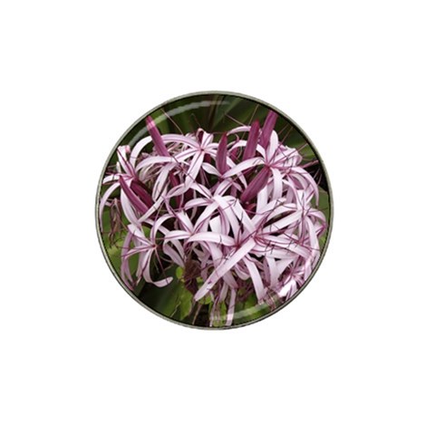 purple flowers Hat Clip Ball Marker (10 pack) from ArtsNow.com Front