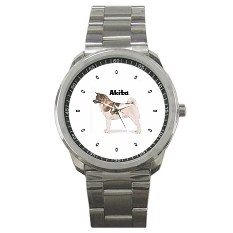 Akita Sport Metal Watch from ArtsNow.com Front