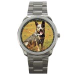 Australian Cattle Dog Sport Metal Watch