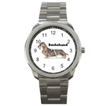 Dachshund Wirehaired Sport Metal Watch