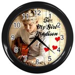 mygirlclock2Madison Wall Clock (Black)