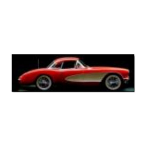 red corvette Sticker (Bumper) from ArtsNow.com Front