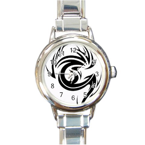 tattoo Round Italian Charm Watch from ArtsNow.com Front