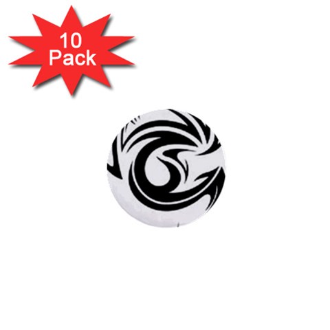 tattoo 1  Mini Button (10 pack)  from ArtsNow.com Front