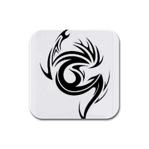 tattoo Rubber Square Coaster (4 pack) from ArtsNow.com Front