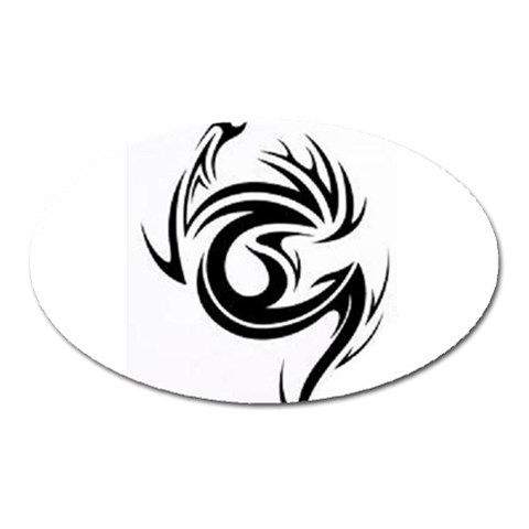 tattoo Magnet (Oval) from ArtsNow.com Front