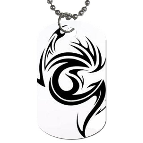 tattoo Dog Tag (One Side) from ArtsNow.com Front