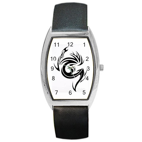 tattoo Barrel Style Metal Watch from ArtsNow.com Front