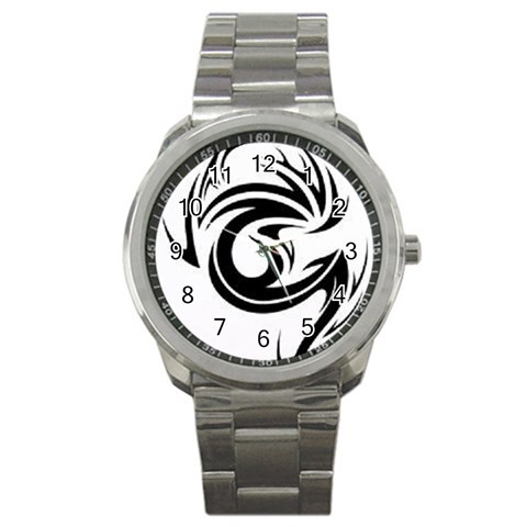 tattoo Sport Metal Watch from ArtsNow.com Front