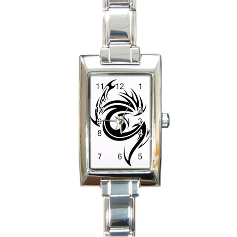 Custom Rectangular Italian Charm Watch from ArtsNow.com Front