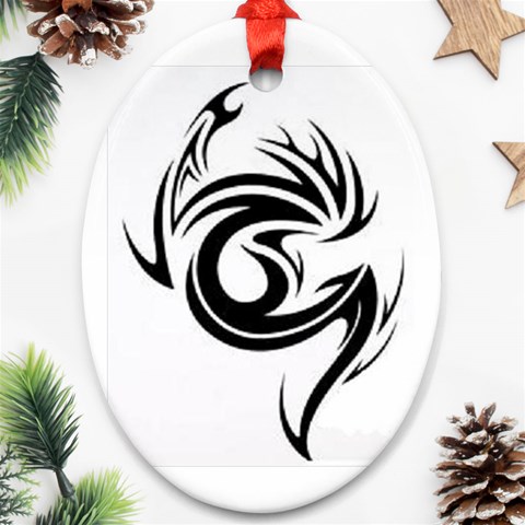 Custom Ornament (Oval) from ArtsNow.com Front