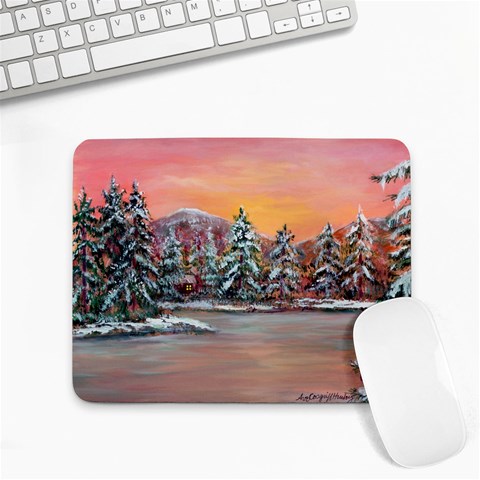  Jane s Winter Sunset   by Ave Hurley of ArtRevu ~ Small Mousepad from ArtsNow.com Front