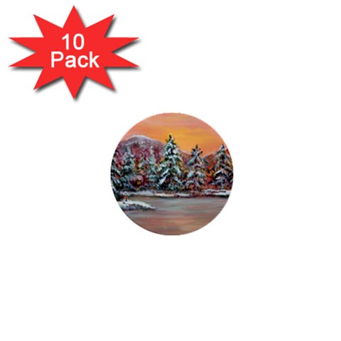  Jane s Winter Sunset   by Ave Hurley of ArtRevu ~ 1  Mini Button (10 pack)  from ArtsNow.com Front