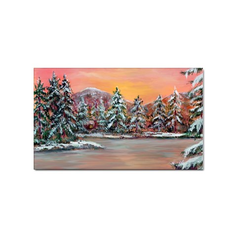  Jane s Winter Sunset   by Ave Hurley of ArtRevu ~ Sticker (Rectangular) from ArtsNow.com Front