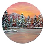  Jane s Winter Sunset   by Ave Hurley of ArtRevu ~ Magnet 5  (Round)