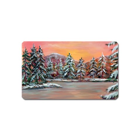  Jane s Winter Sunset   by Ave Hurley of ArtRevu ~ Magnet (Name Card) from ArtsNow.com Front