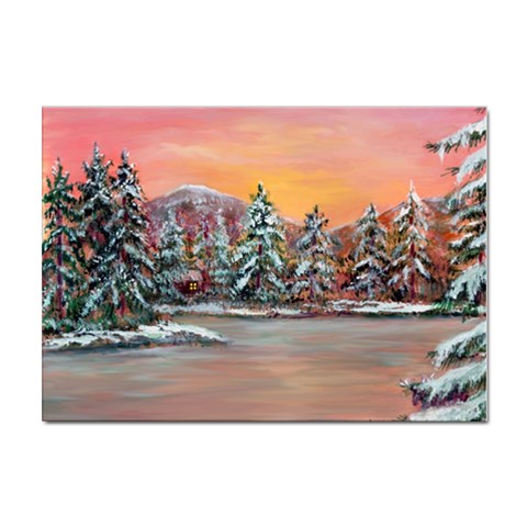  Jane s Winter Sunset   by Ave Hurley of ArtRevu ~ Sticker A4 (100 pack) from ArtsNow.com Front