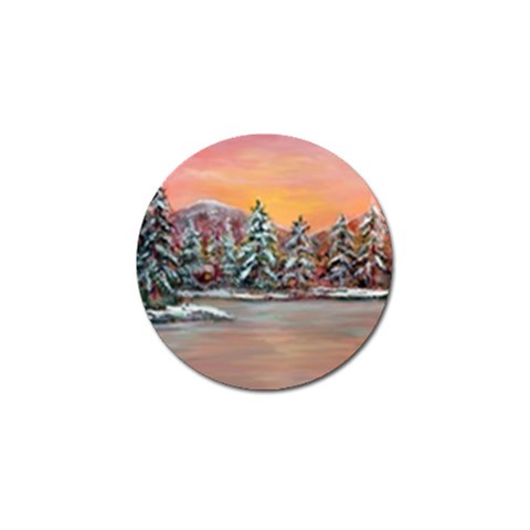  Jane s Winter Sunset   by Ave Hurley of ArtRevu ~ Golf Ball Marker (4 pack) from ArtsNow.com Front