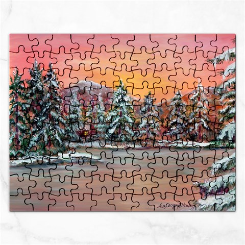  Jane s Winter Sunset   by Ave Hurley of ArtRevu ~ Jigsaw Puzzle (Rectangular) from ArtsNow.com Front