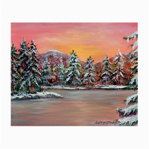  Jane s Winter Sunset   by Ave Hurley of ArtRevu ~ Small Glasses Cloth from ArtsNow.com Front