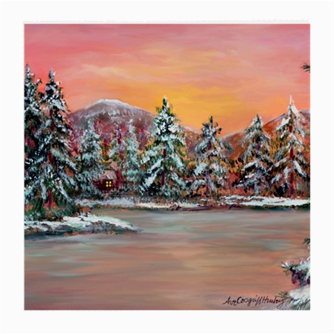  Jane s Winter Sunset   by Ave Hurley of ArtRevu ~ Medium Glasses Cloth (2 Sides) from ArtsNow.com Back