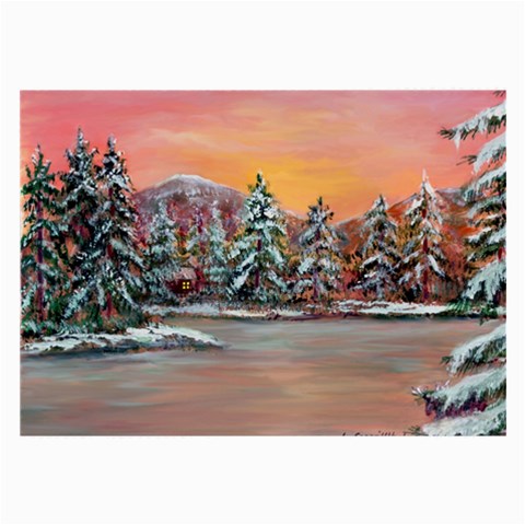  Jane s Winter Sunset   by Ave Hurley of ArtRevu ~ Large Glasses Cloth (2 Sides) from ArtsNow.com Back