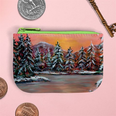  Jane s Winter Sunset   by Ave Hurley of ArtRevu ~ Mini Coin Purse from ArtsNow.com Front