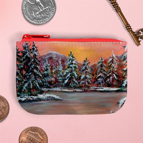  Jane s Winter Sunset   by Ave Hurley of ArtRevu ~ Mini Coin Purse from ArtsNow.com Front