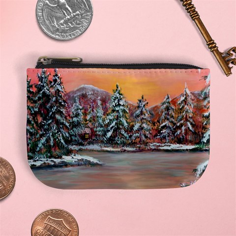  Jane s Winter Sunset   by Ave Hurley of ArtRevu ~ Mini Coin Purse from ArtsNow.com Front