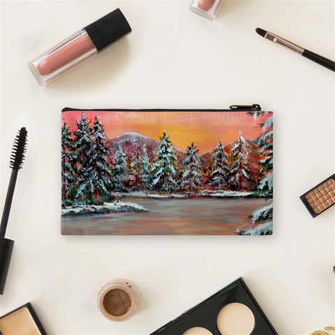  Jane s Winter Sunset   by Ave Hurley of ArtRevu ~ Cosmetic Bag (Small) from ArtsNow.com Back