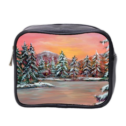  Jane s Winter Sunset   by Ave Hurley of ArtRevu ~ Mini Toiletries Bag (Two Sides) from ArtsNow.com Front