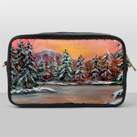  Jane s Winter Sunset   by Ave Hurley of ArtRevu ~ Toiletries Bag (One Side) from ArtsNow.com Front