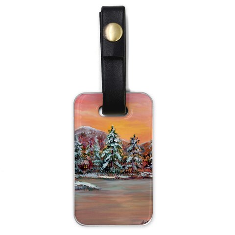  Jane s Winter Sunset   by Ave Hurley of ArtRevu ~ Luggage Tag (one side) from ArtsNow.com Front