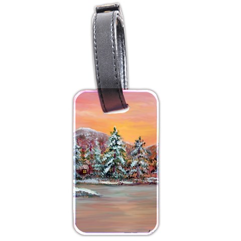  Jane s Winter Sunset   by Ave Hurley of ArtRevu ~ Luggage Tag (two sides) from ArtsNow.com Front