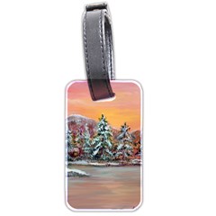  Jane s Winter Sunset   by Ave Hurley of ArtRevu ~ Luggage Tag (two sides) from ArtsNow.com Front