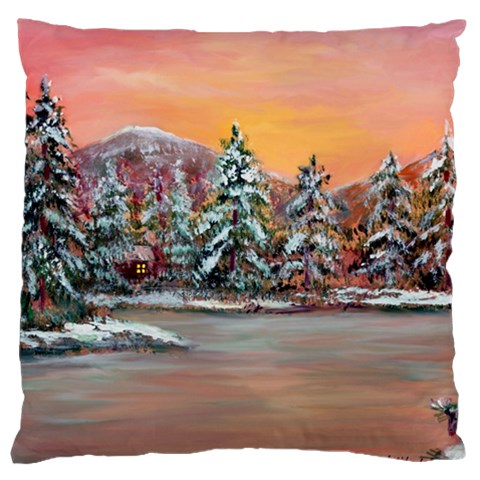  Jane s Winter Sunset   by Ave Hurley of ArtRevu ~ Large Cushion Case (Two Sides) from ArtsNow.com Back