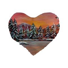  Jane s Winter Sunset   by Ave Hurley of ArtRevu ~ Standard 16  Premium Heart Shape Cushion  from ArtsNow.com Back