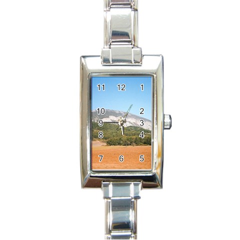 mountainscene1 Rectangular Italian Charm Watch from ArtsNow.com Front