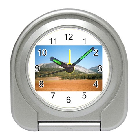 mountainscene1 Travel Alarm Clock from ArtsNow.com Front