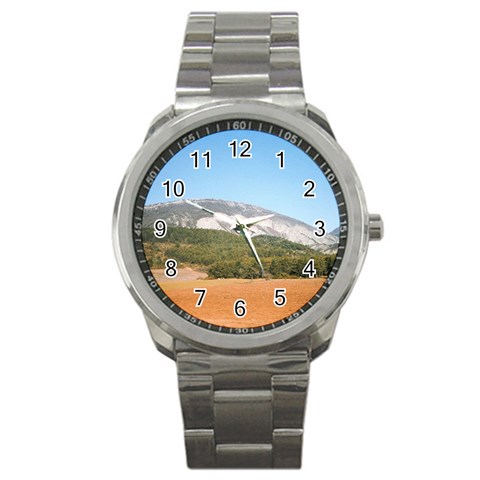 mountainscene1 Sport Metal Watch from ArtsNow.com Front