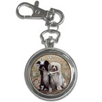 Chinese Crested full hair Key Chain Watch