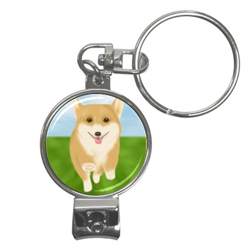 Walking Dog Nail Clippers Key Chain from ArtsNow.com Front