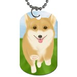 Walking Dog Dog Tag (Two Sides)